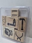2005 Tools Stampin Up Set Of 6 Rubber Stamps