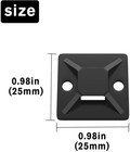 100pcs Cable Clips Self-adhesive Cord Management Wire Holder Organizer Clamp