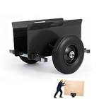 Panel Dolly 700 Lbs Adjustable Drywall Door Dolly With 8  Tires For All-terrain