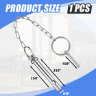 1 Pcs Trailer Drop Foot Jack Replacement Pin 9 16 Inch Diameter  3-1 2 Inches To