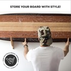 Ank   Suppy Co - Quillas Surfboard Wall Mount  Wooden Surfboard Rack