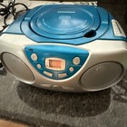Sylvania Portable Cd Player Am Fm Radio Blue Retro Boombox Srcd243m - Works 