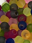200 4mm Frosted Glass Beads 10 Mixed Colors