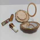 Vintage Stratton  england  Compact And  Brevete  paris  Limoges Lipstick Case