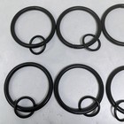 New Lot 14 X Black Cast Iron Metal Curtain Rings Double Ring 43 Mm Nwt