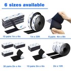 Hook And Loop Tape 1in X 4in 10 Pairs  Slef Adhesive Interlocking Strip  Moun   