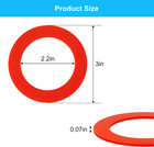 3-pk Flush Valve Seal For Mansfield 210 211 Silicone Toilet Gasket Red