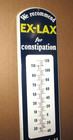 Exlax Thermometer Sign - Giant Size - Still Works- Drugstore   Toilet -not Faded
