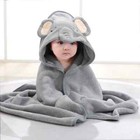Cartoon Animal Baby Bathrobe Baby Bath Towel Soft Warm Swaddle With Hood