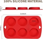 Silicone Muffin Top Pan 3 Pack Egg Molds For Breakfast Sandwiches 3 Inch Round