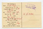 Qsl Card Oh1tq Suomi Finland 1957
