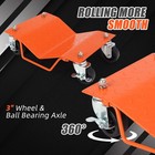 Car Dolly Set Of 4  6000 Lbs Capacity Car Wheel Dolly With Security Lock  Wheel 