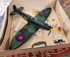 Cox  049 Spitfire Mark V Gas Plane  Never Flown   Orig Box   Papers  No Wheels 
