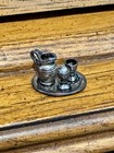 Antique Silver Dollhouse Tea coffee Set - Late 19th Century - Miniature