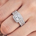 3 5ct Womens Wedding Engagement Ring Sets Promise Ring 925 Silver Ring Jewelry