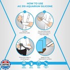 Aquarium Silicone Sealant Clear  4x10 5 Floz  100  Silicone  Waterproof Aquar