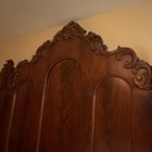 Antique Victorian Carved Wood Bed Frame Full Size With Headboard Footboard