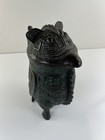 Vintage Mid Century Modern James Mont Style Asian Dragon Lidded Pitcher W Liner