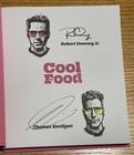 Signed Robert Downey Jr Cool Food Iron Man Book Beautiful Full Signature 