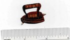 C1900 Flat Iron Tin Tobacco Tag With Tabs Us Tobacco - Vintage Plug Chewing