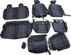 Black Cloth Seat Covers 15-17 Ford F150 Xlt Crew Cab New Take Off Oem Factory