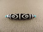 Authetic Energy 8 Eyes Old Tibetan Agate Dzi Bead Amulet Pendant Gzi Beads B