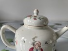 A Chinese Famille Rose    wu Shuang Pu    Tea Pot With Lid  Late Qing  Width 15 Cm 