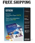 Epson Premium Presentation Paper Matte  8 5x11 Inches Double-sided 50 X 2 Sheets