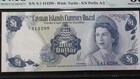 1971 Cayman Islands One Dollar Note Pmg Au55 Epq  1 Bill Priced To Sell 
