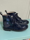 Blue Toddler Girls Boots Faux Patten Leather