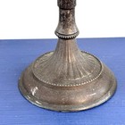 Antique Pair Of Silver-plated Candlestick Holders With Patina   Detailing 10 5   