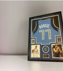 Luka Doncic Signed Dallas Mavericks Framed Jersey W coa