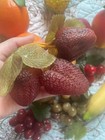 13 Piece Lot Mixed Wax Vintage Faux Fruit Artificial Fake Display 1950s
