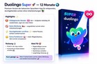 Duolingo Super 12 Months      Premium   Ad-free        Unlimited Hearts       