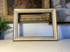 Vintage Gold White Wood Picture Frame Landscape 10 X 14 Art Frame Farmhouse