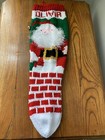 Hand Knit Christmas Stocking -santa  24  Long   Personalized 
