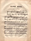 Silvery Waves Simplified  1879 Antique Vintage Sheet Music