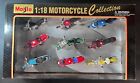 Vintage Maisto 1 18 Motorcycle Collection Set Of 9 W  Yamaha  Bmw   Suzuki