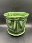 Mccoy 1950s Pottery Planter Flower Pot Green 635 Vintage Mid-century 5   