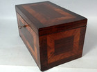 Antique Inlaid Wood Compartment Box For Sewing Or Other Use B534