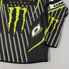 Vintage O   neal Monster Energy Motocross Jersey Xl Gray Bmx Racing Y2k