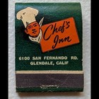 Feature Matchbook Full Book Chef s Inn - Glendale  California