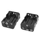 10pcs Black Double Side 6 X 1 5v Aa Battery Holder Storage Case Box