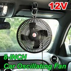 8inch 12v 25w Oscillating Car Vehicle Fan Portable Clip-on Cigarette Lighter