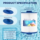 2 Pack Hot Tub Spa Pool Filter For Pleatco Pas50sv-f2m Unicel 6ch-502 Fc-0311
