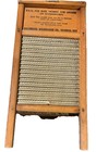 Columbus Washboard Co  Dubl Handi Wash Board Wood Metal Vintage Packs Easily