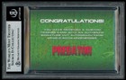 Arnold Schwarzenegger Signed Cut Auto Predator Custom Card Bgs Auto Slabbed