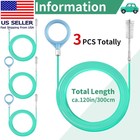 3 Pcs Auto Sunroof Drain Cleaning Tool  120 Inch Long Flexible Tube Cleaning Bru