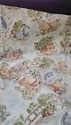 2 Vintage Valances Winnie The Pooh Fabric Pooh s Day In The Park 18 x80  Each  