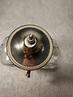 1960   s Absinthe Glass Fountain With Silver Metal Appliances On Lion Paws Stand